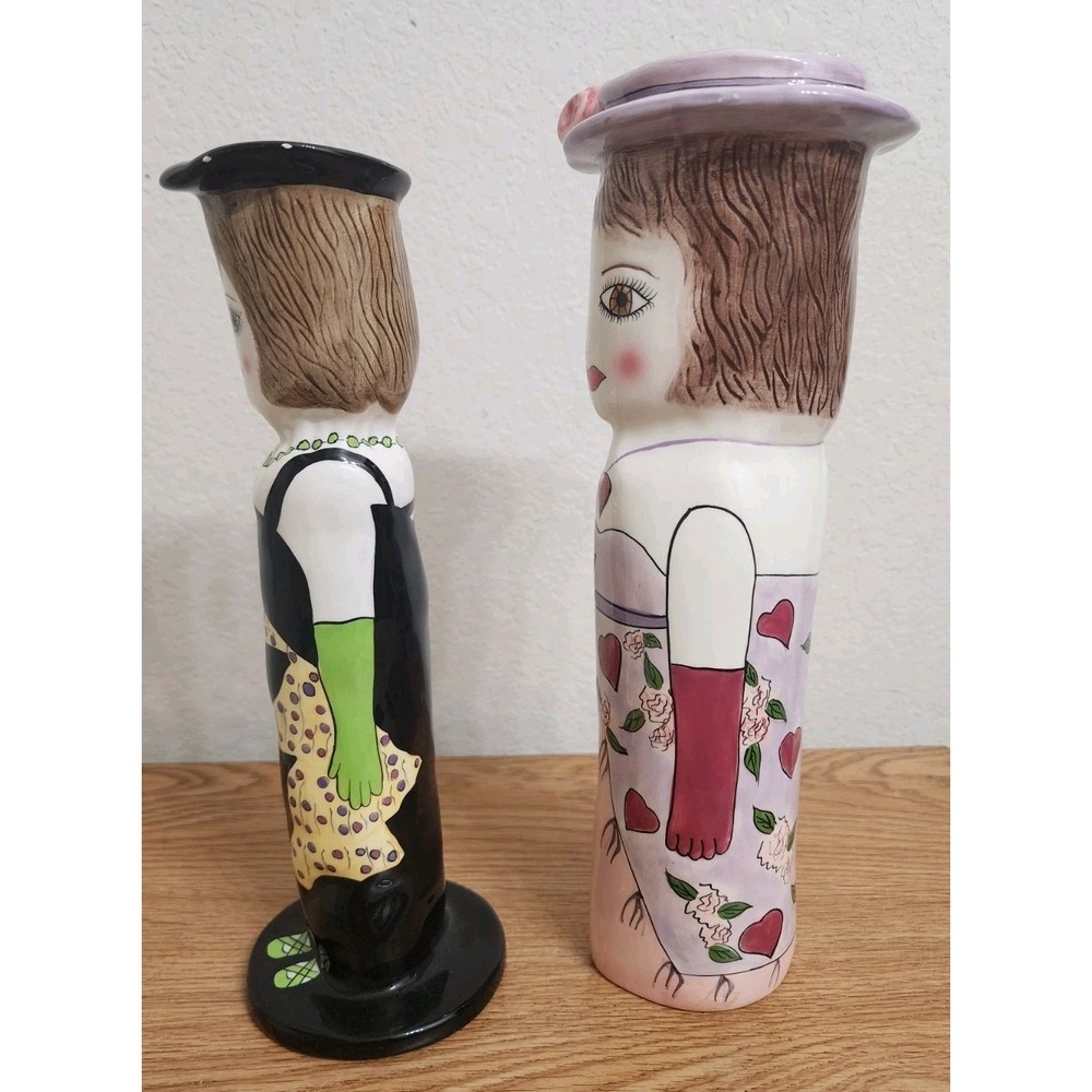 Lauren & Suzie by Susan Paley For GANZ Bella Casa Vase Candle Holder Set of 2 - Picture 4 of 13